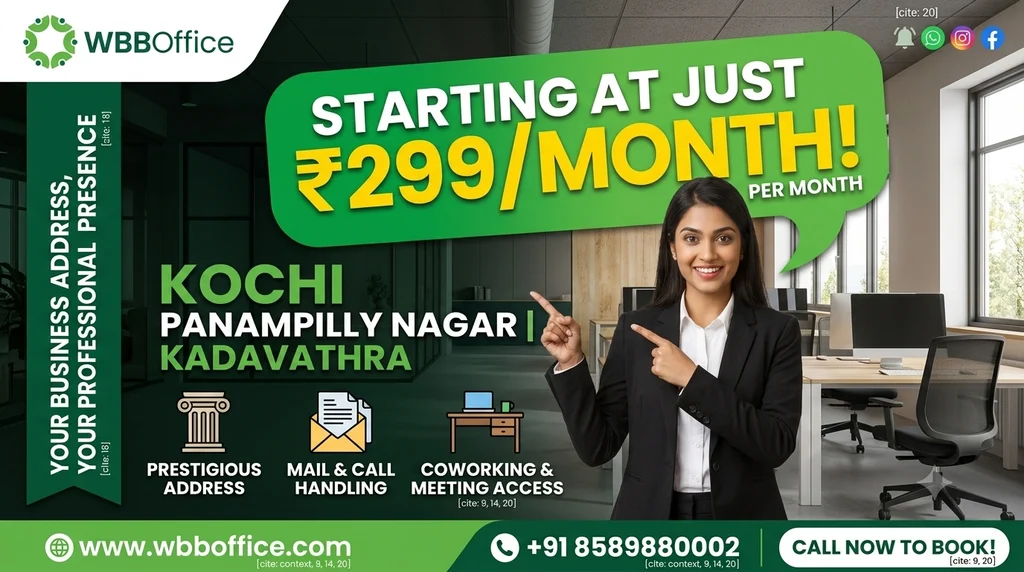 Cheapest Virtual Office in Kerala Starting at ₹299/Month | Kochi GST & Business Address